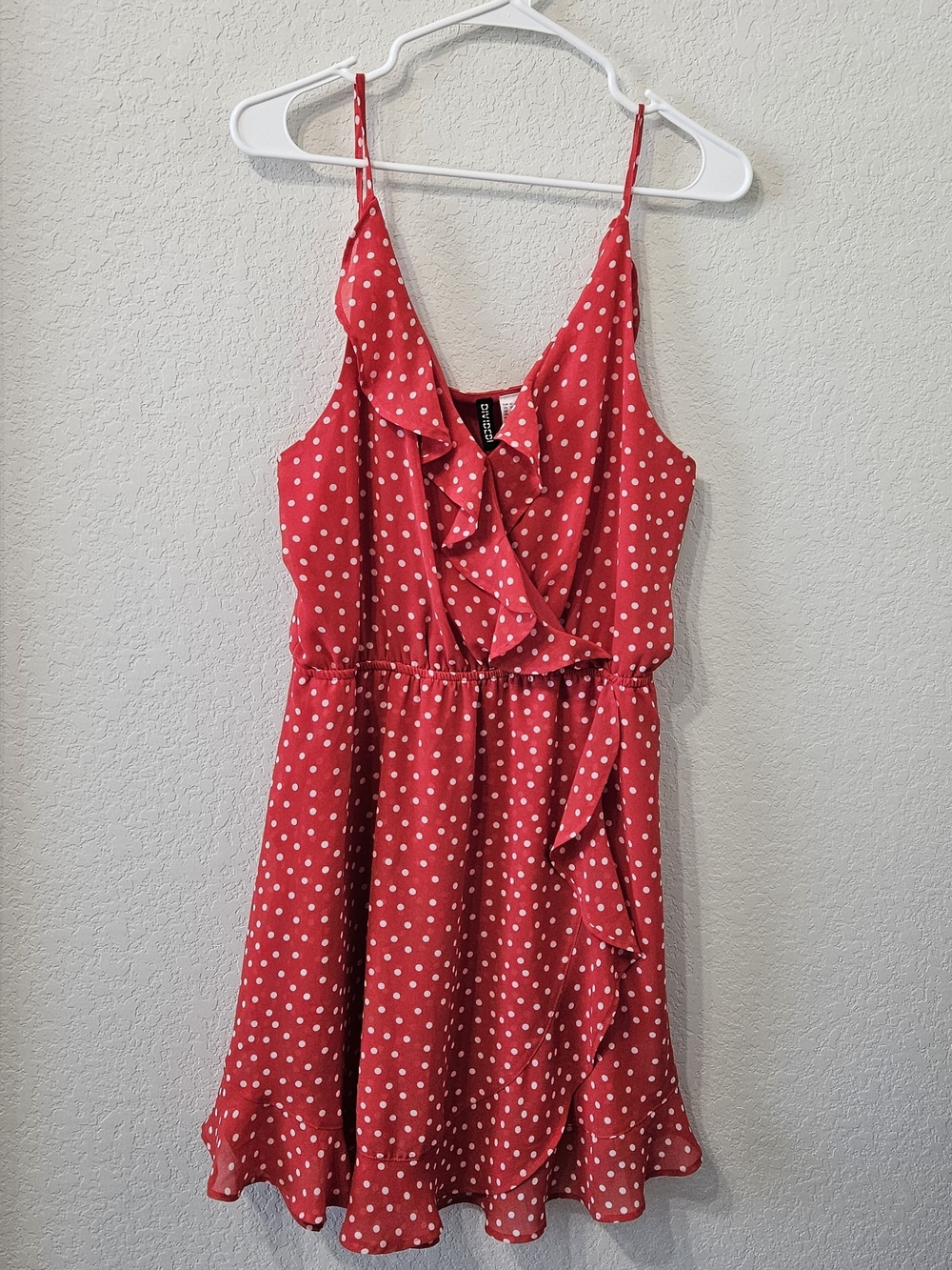 Divided Red Polka Dot Ruffle Sundress
